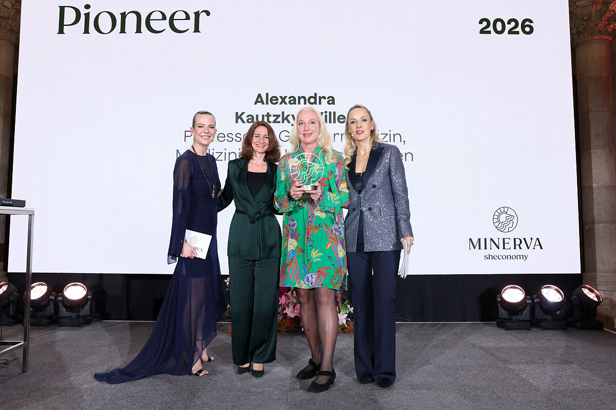 Lara Gonschorowski, Silvia Polan, Prof.in Alexandra Kautzky-Willer, Lilian Klebow