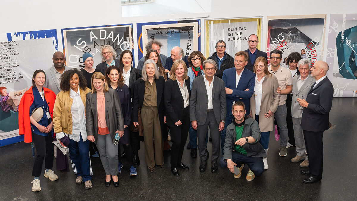 Gruppenbild der Kampagnen Testimonials mit Elfie Semotan, Beda Achermann und Bettina Leidl