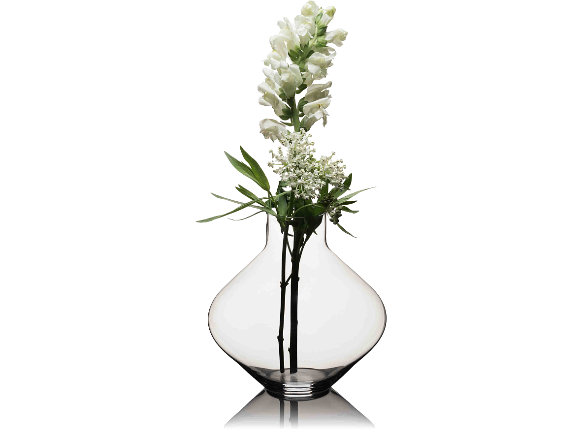 ICHIGO.Bloom No. 1 Vase & Decanter Crystal+flowers-snapdragon