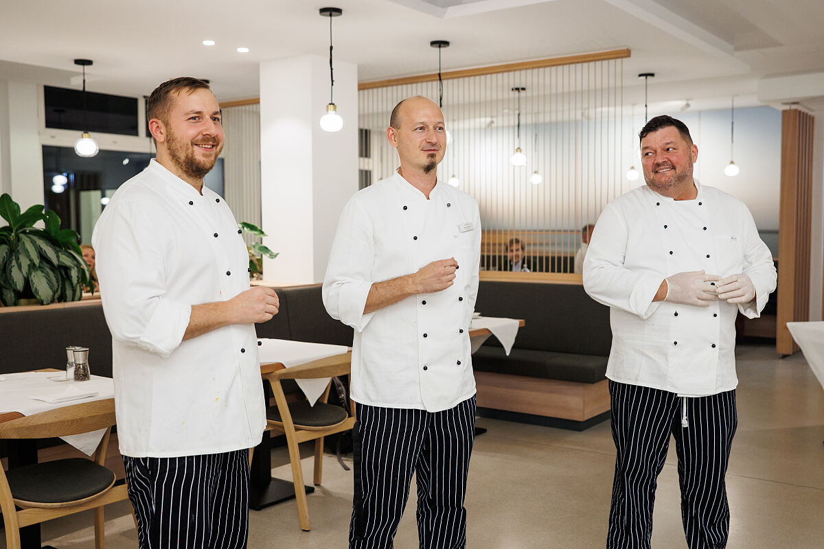 Küchentrio mit Chef de Cuisine Patrick Posch