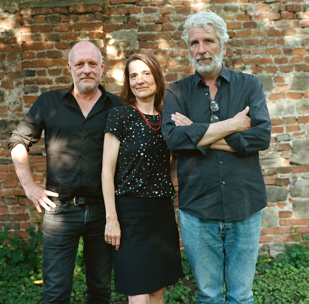 Christoph Grissemann, Dirk Stermann mit Pianistin Philippine Duchateau