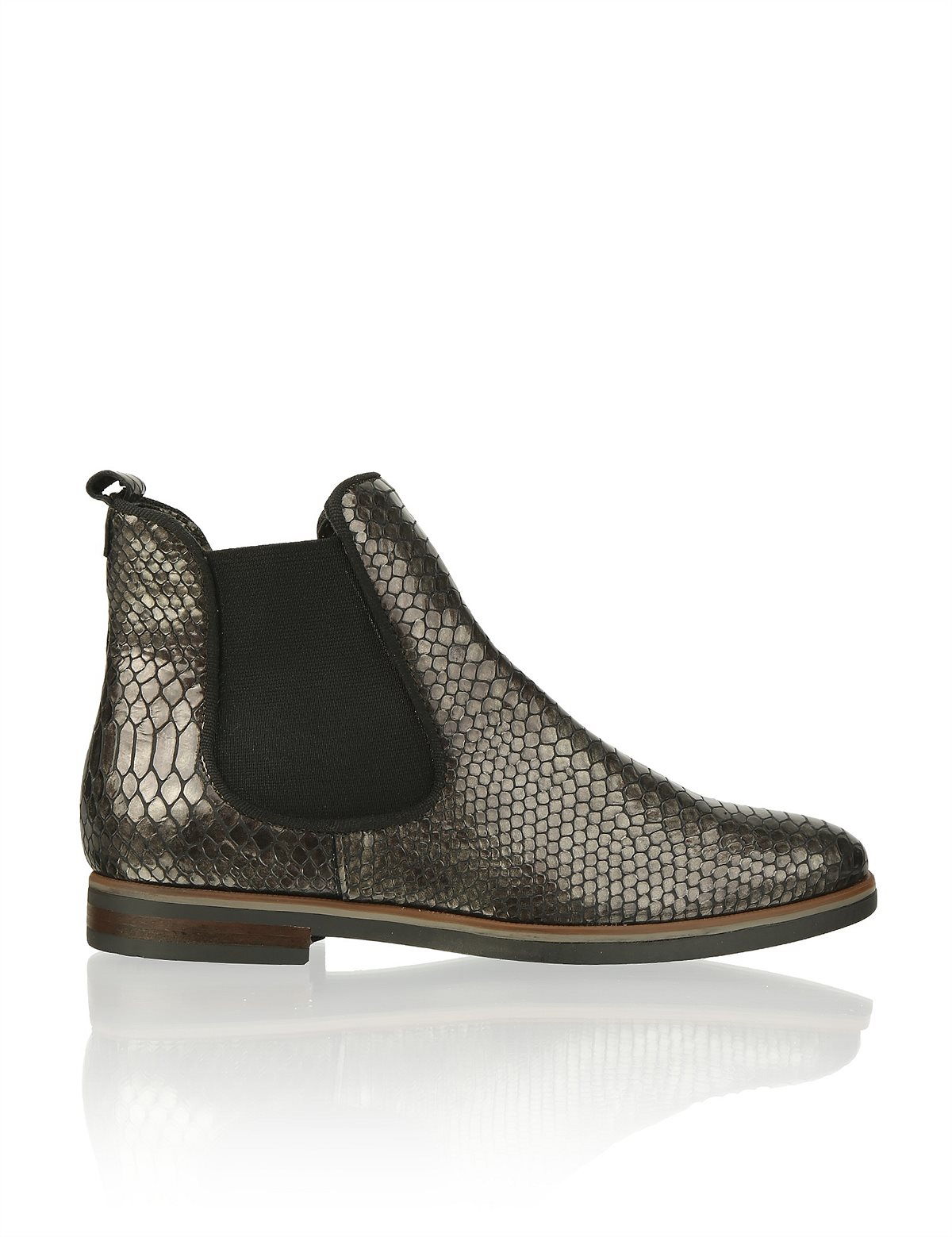 HUMANIC 20 Lackleder-Chelsea Boots mit Krocoprägung EUR 99,95 ab Ende August 1643616784