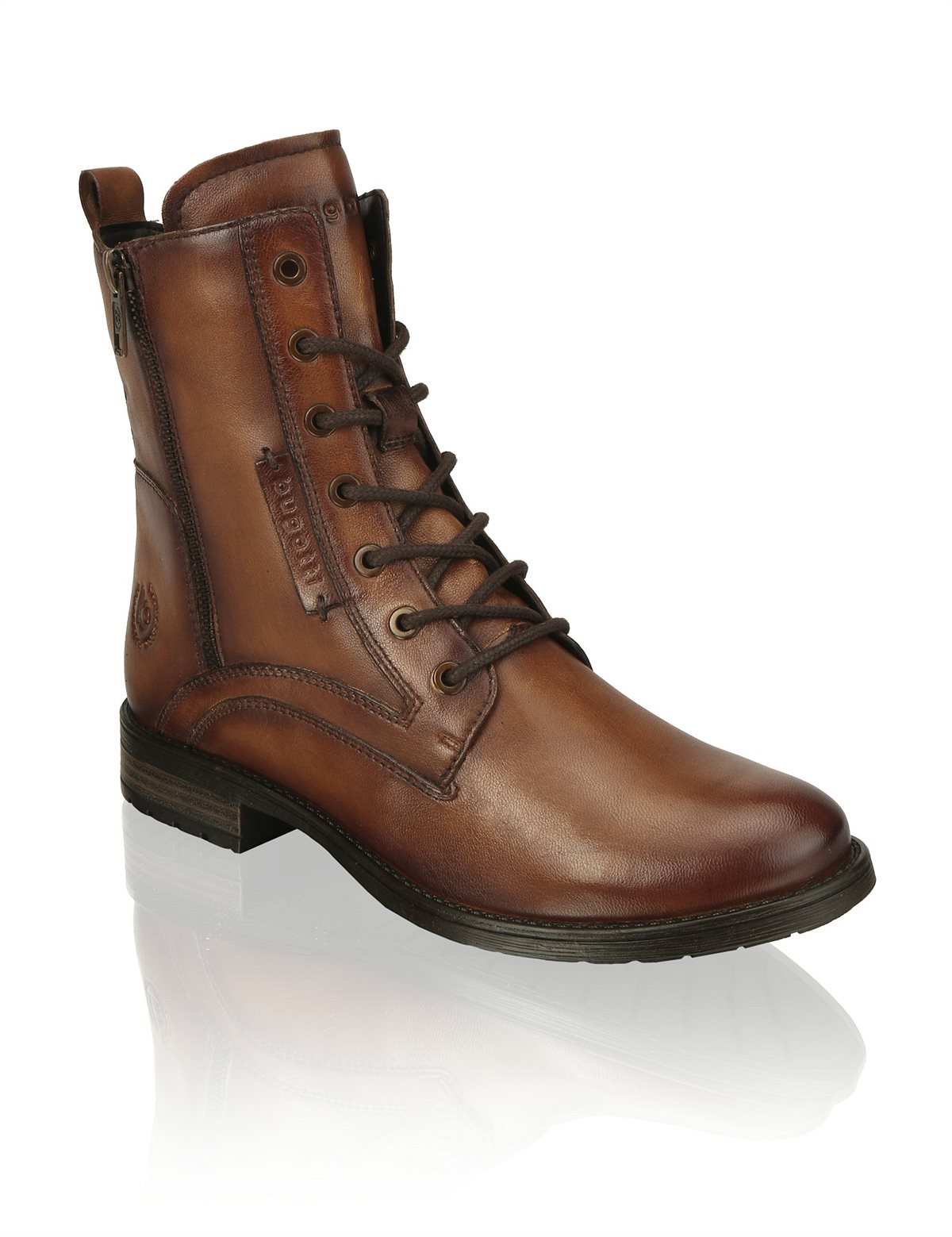 HUMANIC 29 Bugatti Glattleder-Schnürboots EUR 89,95 ab Mitte August 1623509432