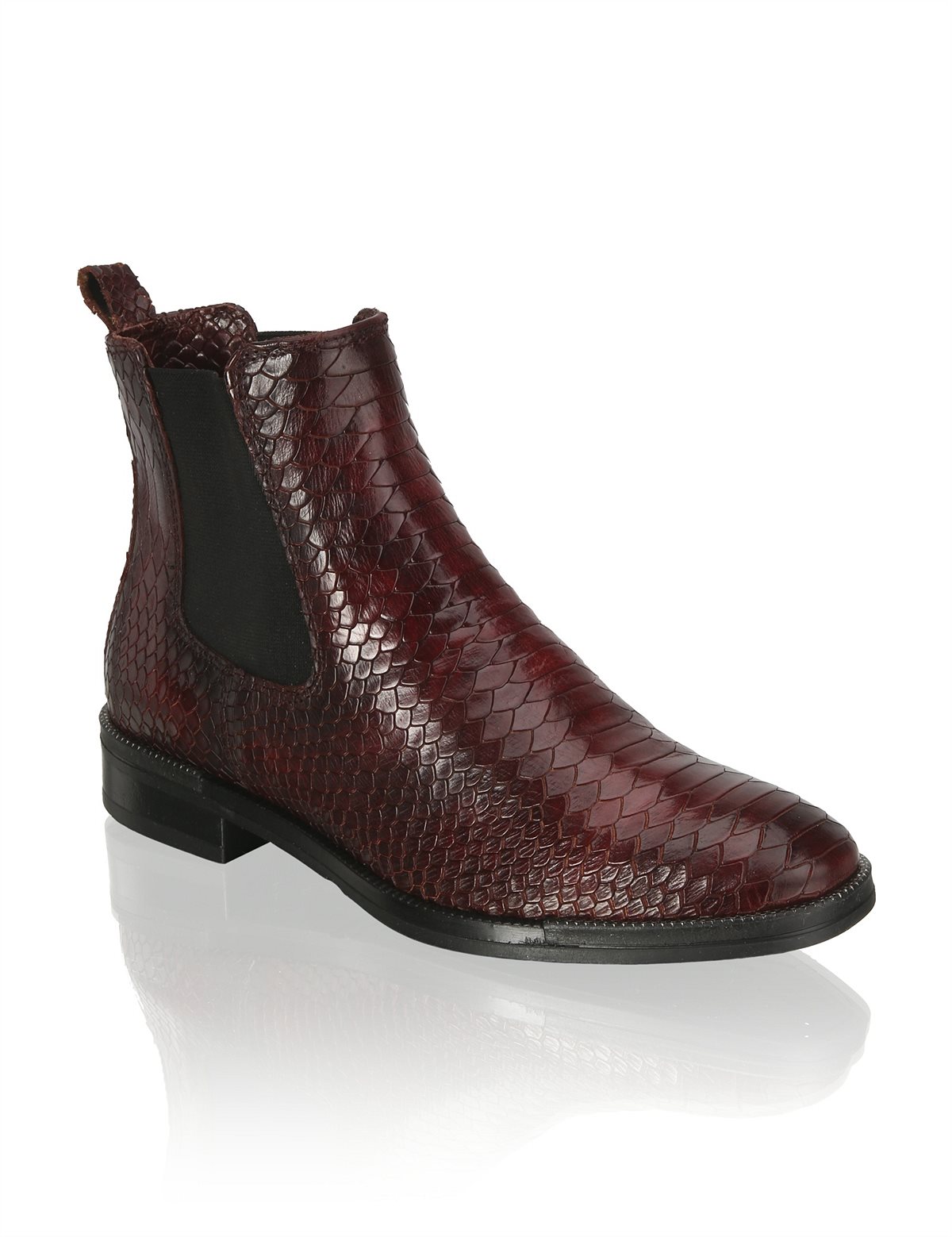 HUMANIC 57 Pat Calvin Glattleder-Chelsea Boots mit Krocoprägung EUR 99,95 ab Ende August 1623616887