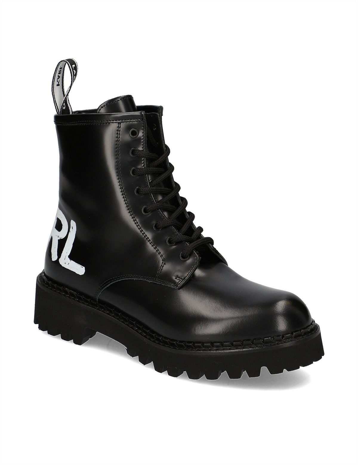 HUMANIC 05 Karl Lagerfeld Glattleder-Boot EUR 250 1643507080