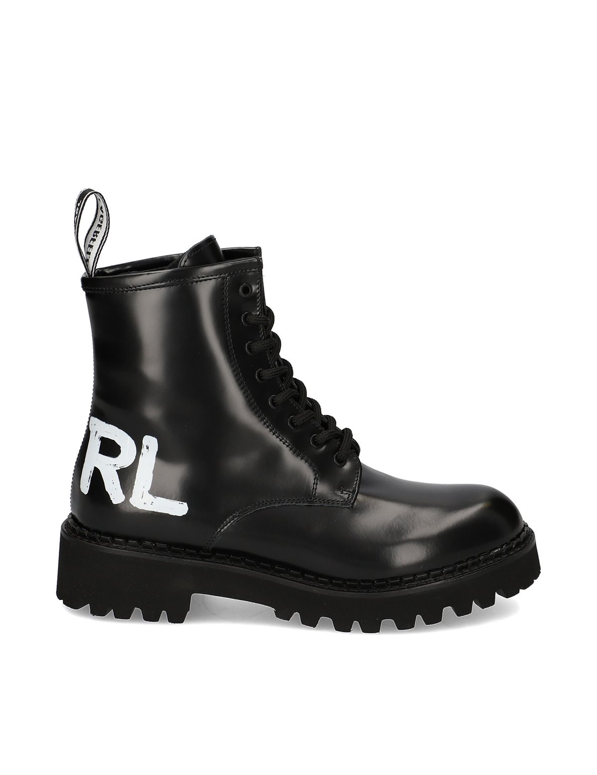 HUMANIC 06 Karl Lagerfeld Glattleder-Boot EUR 250 1643507080