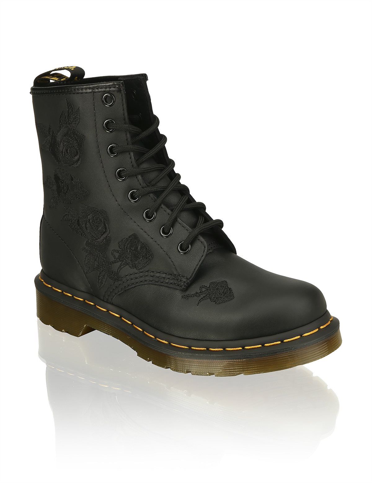 HUMANIC 23 Dr. Martens Glattleder-Boot bestickt EUR 200 1243503050