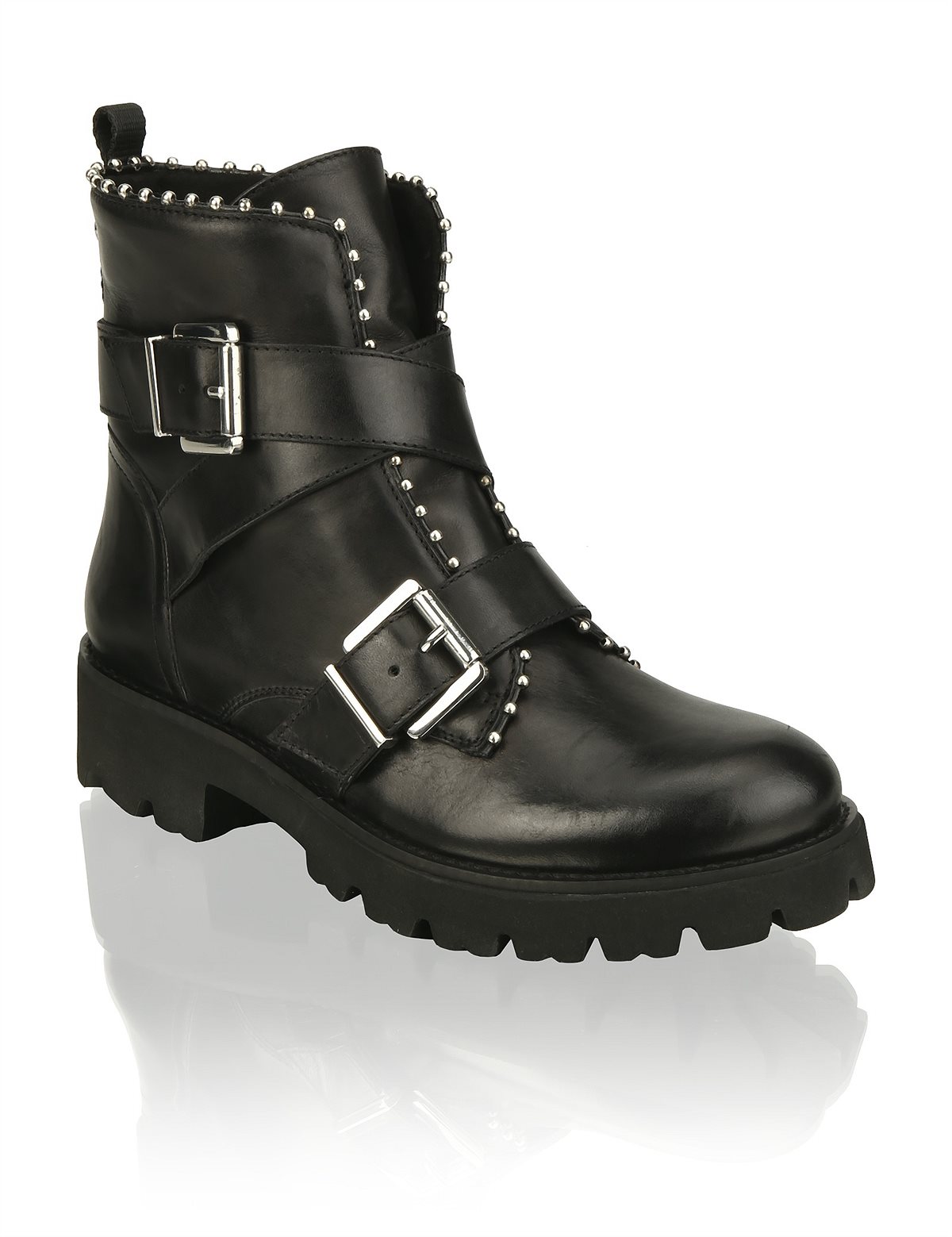 HUMANIC 47 Steve Madden Glattleder-Boot EUR 160 1643507230