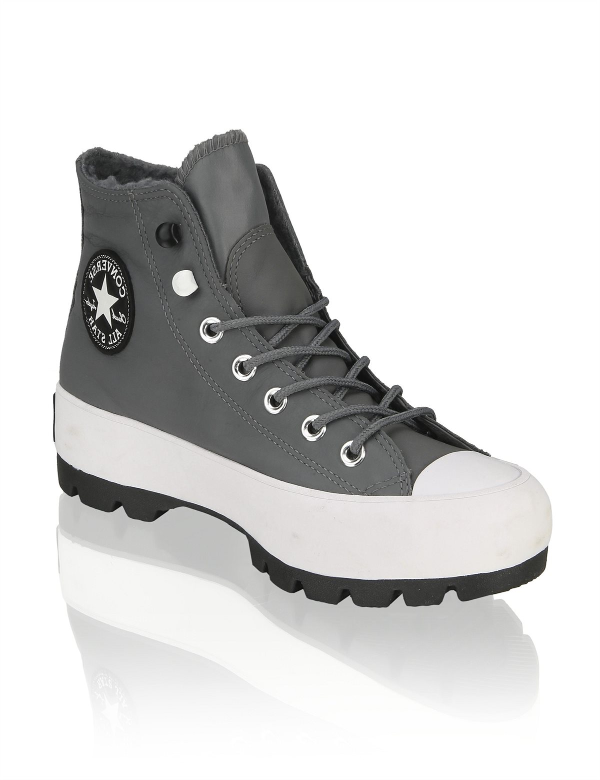 HUMANIC 45 Converse Glattleder MId Cut Sneaker EUR 110 1713512214