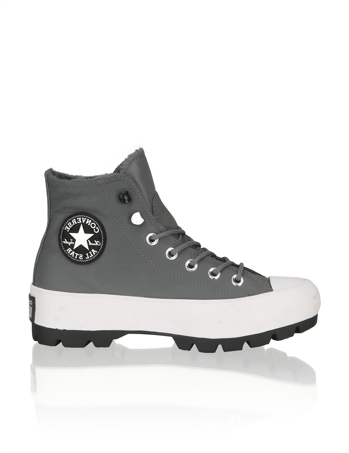 HUMANIC 46 Converse Glattleder MId Cut Sneaker EUR 110 1713512214