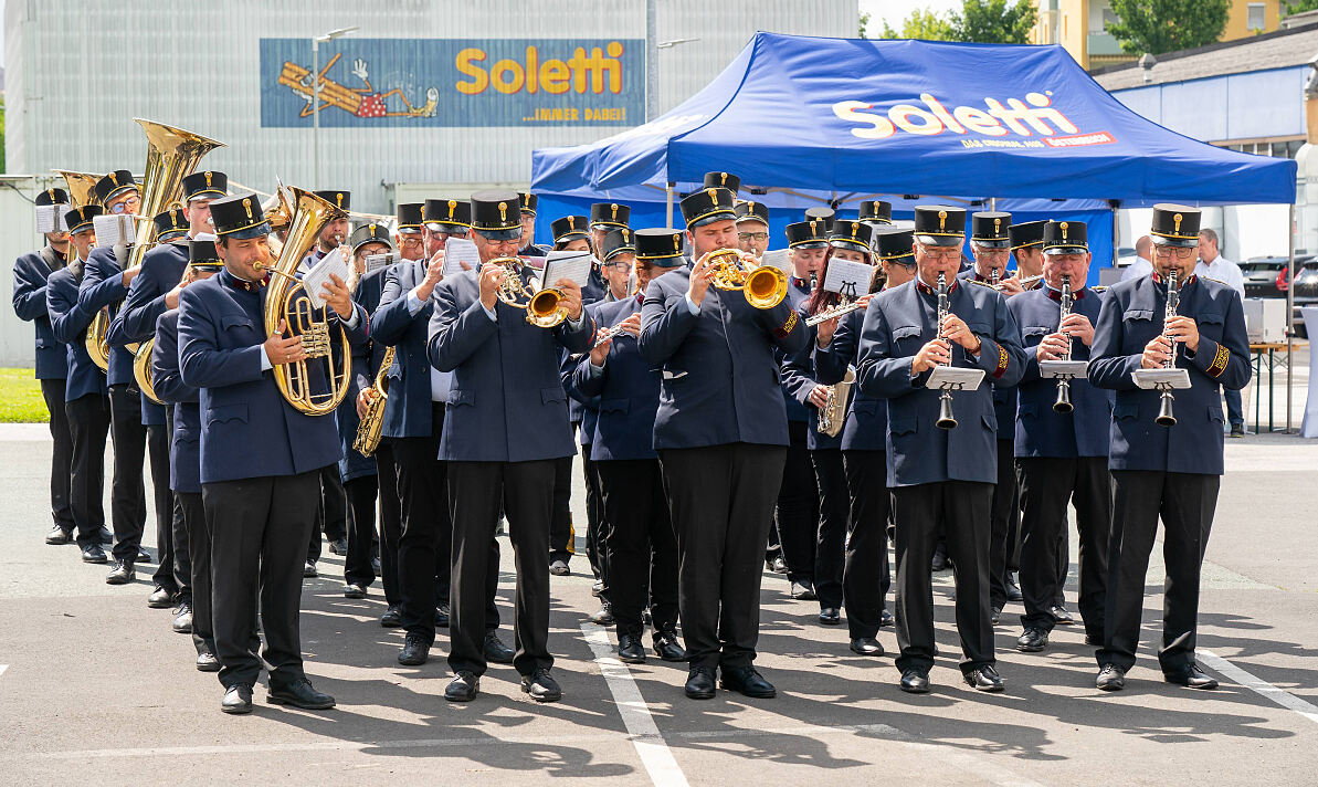 Stadtmusik Feldbach bei der Uraufführung Soletti-Marsch