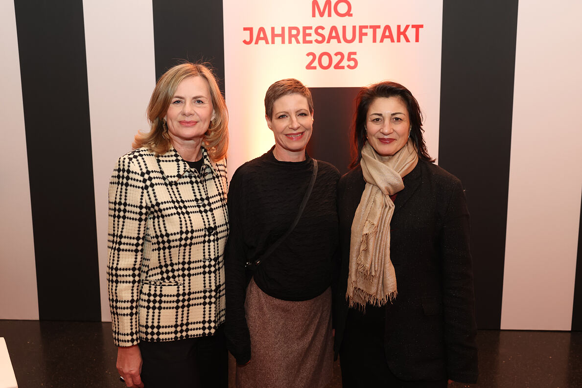 Bettina Leidl (Direktorin MQ), Barbara Staudinger (Direktorin Jüdisches Museum Wien), Veronika Kaup-Hasler (Kulturstadträtin Wien)