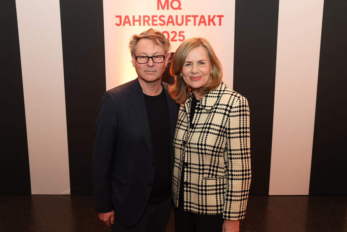 Hans-Peter Wipplinger (Museologischer Direktor Leopold Museum), Bettina Leidl (Direktorin MQ)
