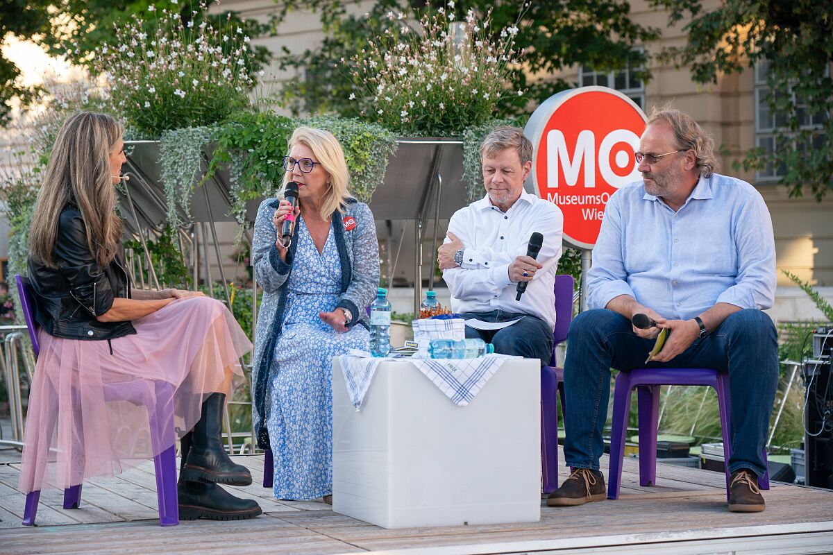 Podiumsdiskussion, Maria Fanninger, Liane Seitz, Thomas Buck, Peter Stallberger