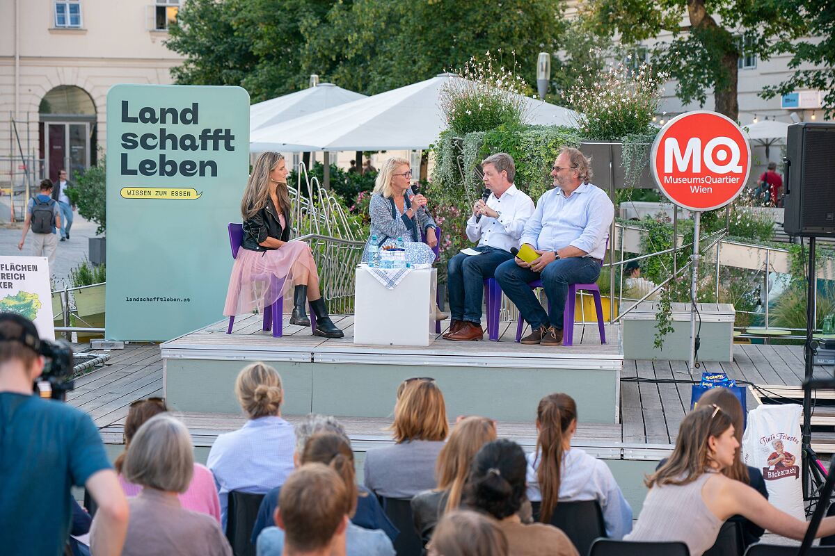 Podiumsdiskussion, Maria Fanninger, Liane Seitz, Thomas Buck, Peter Stallberger