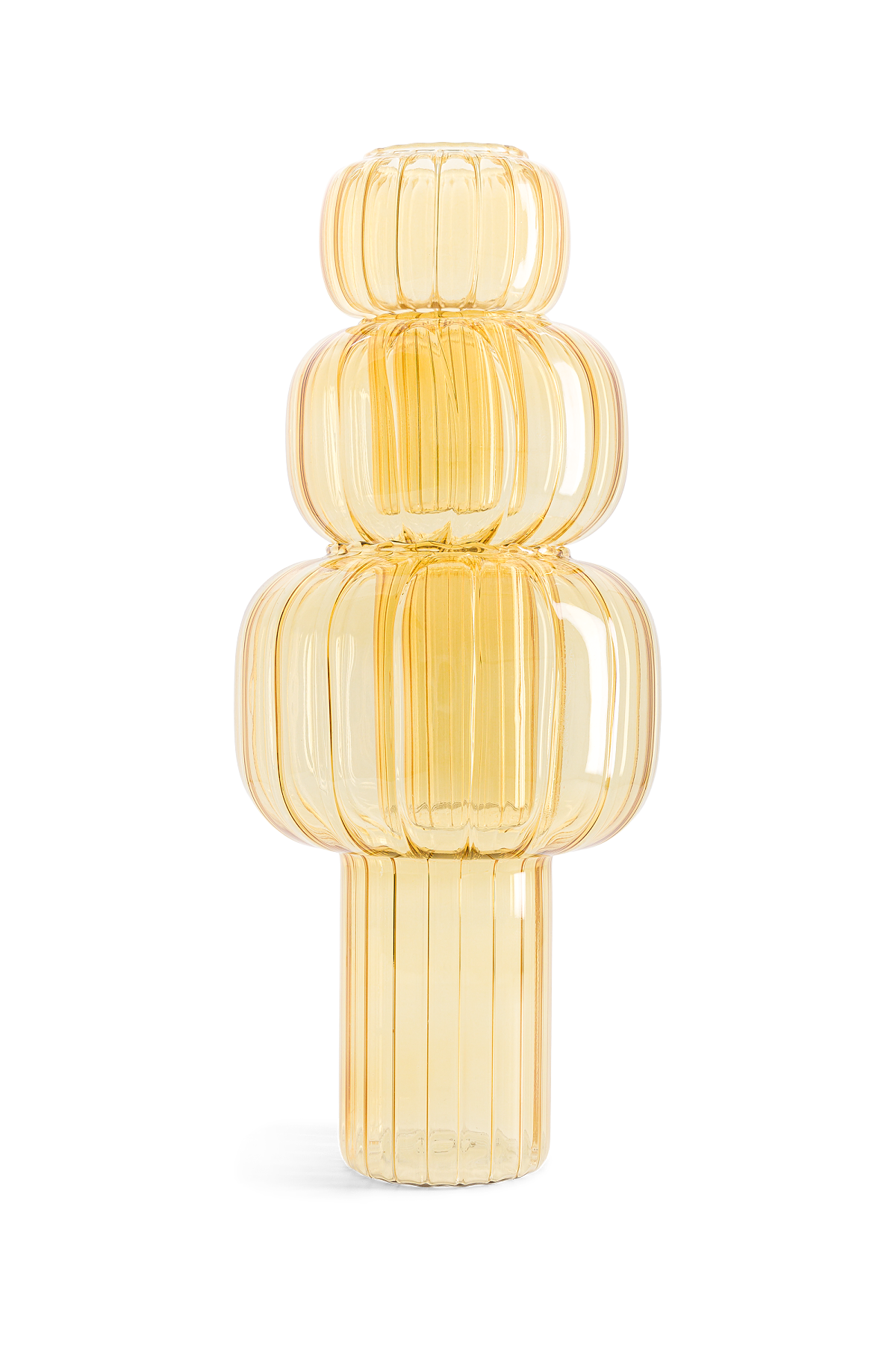 VASE TWIST JAUNE