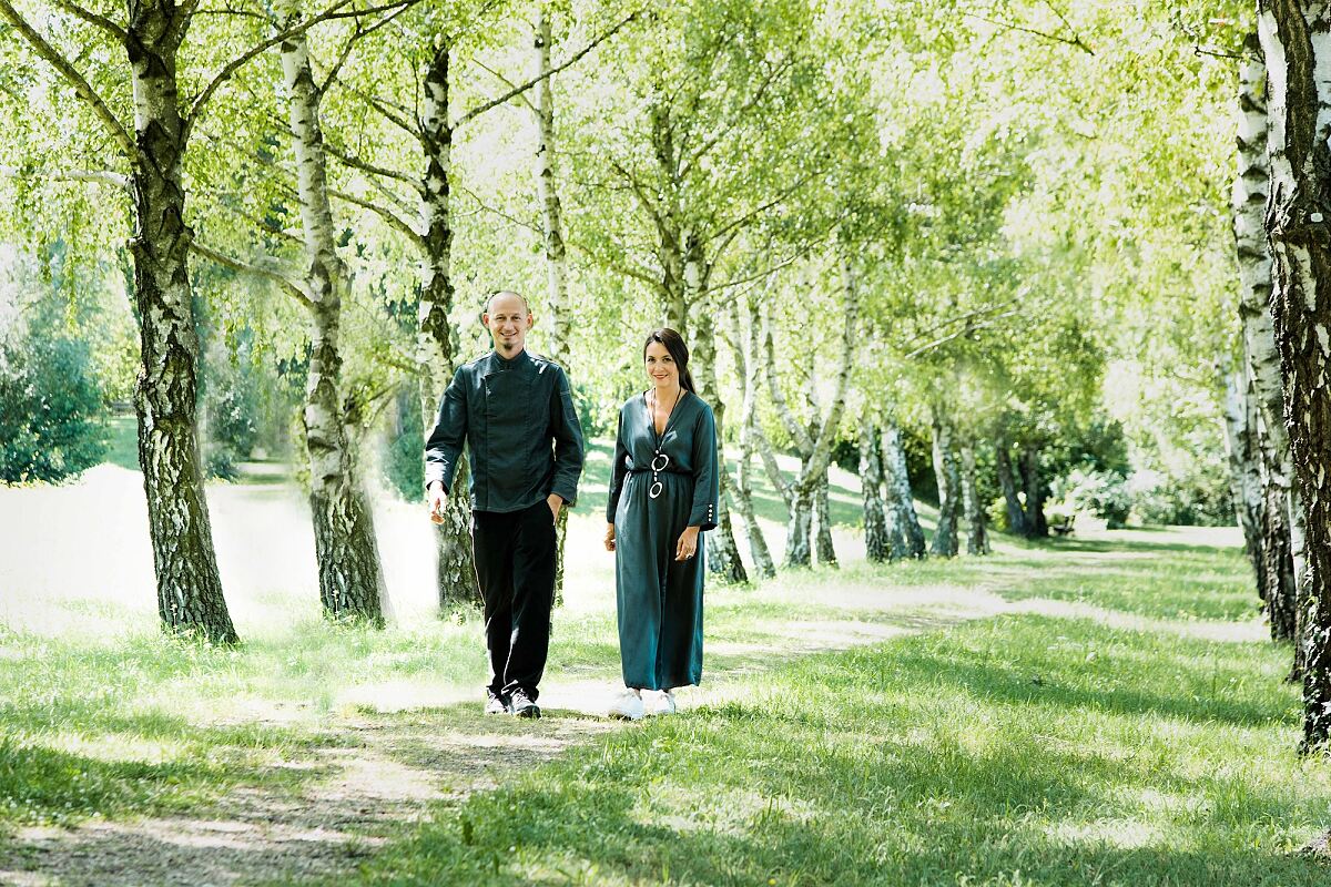 Geschäftsführerin Elke Müller und Küchenchef Patrick Posch