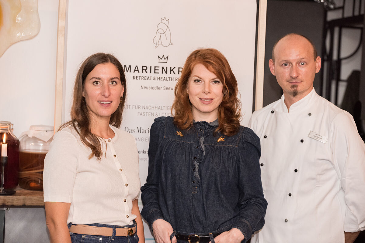  Chef-Diätologin Anna Lesnjakovic, Teresa Vogl und Chefkoch Patrick Posch