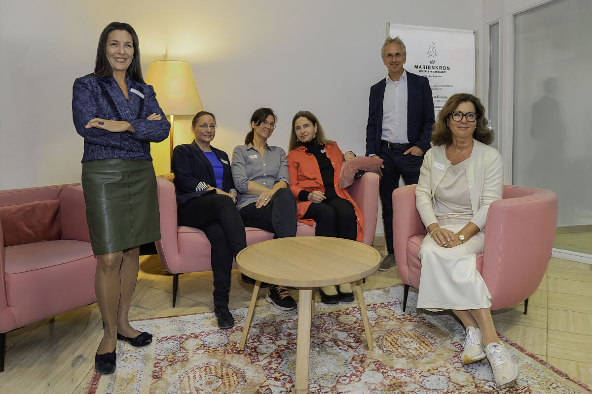 MK-Tagung-Longevity-Fasten Elke Müller, Priv.-Doz. Mag. Angela Horvath, DDr. Sabrina Leal Garcia, Priv․in Mag. Dr. Brigitte Holzinger, Prof. Dr. Andreas Michalsen, Dr. Ulrike Göschl