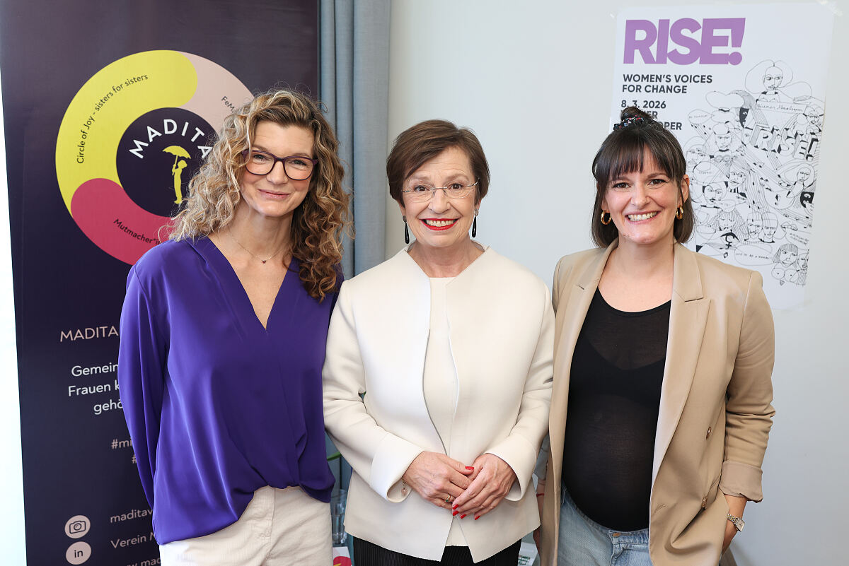 Gina Eitelbös, Doris Schmidauer und Yvonne Poul