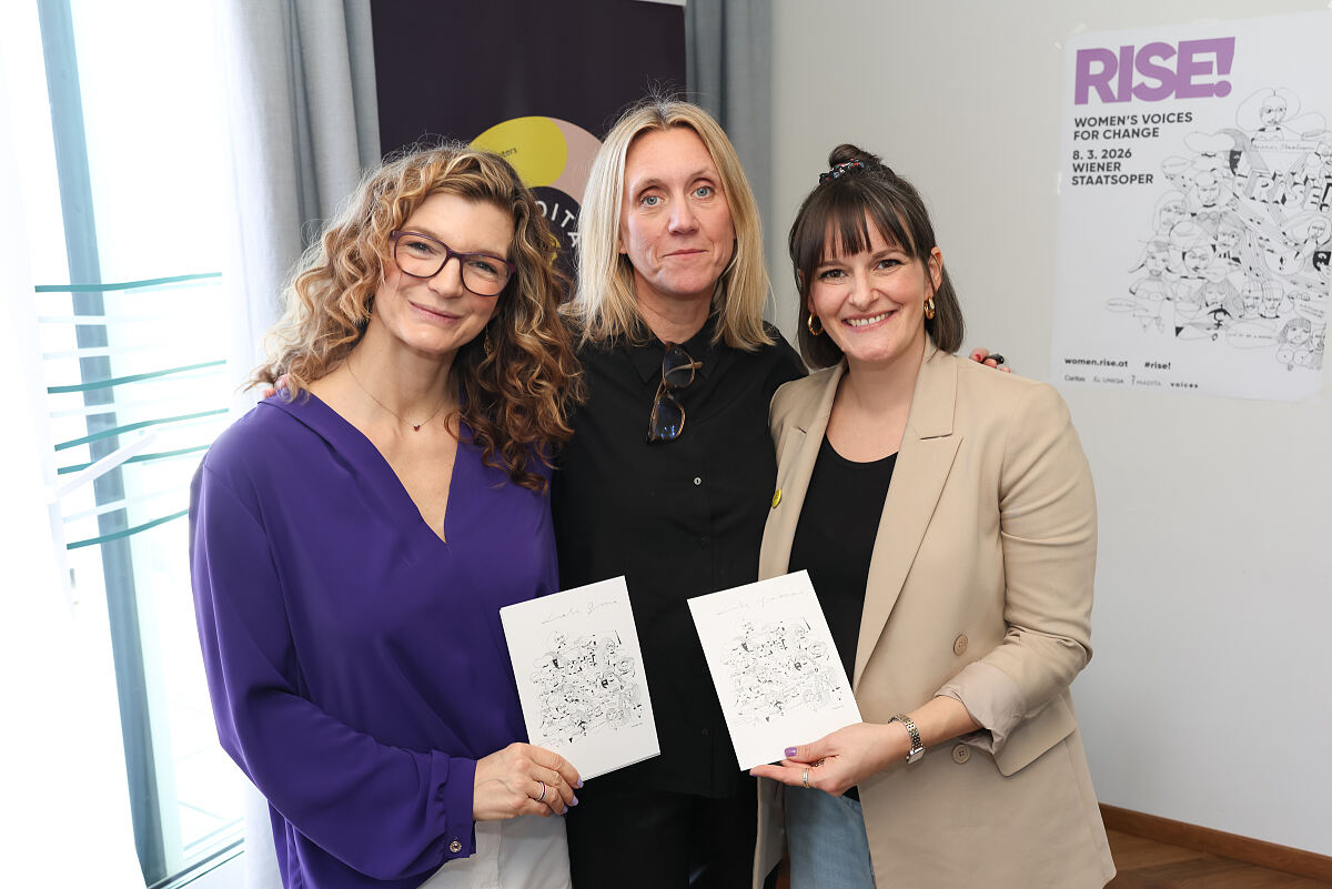 Gina Eitelbös, Johanna Lakner und Yvonne Poul
